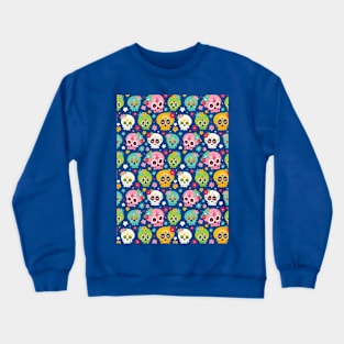 Colorful Sugar Skulls Crewneck Sweatshirt